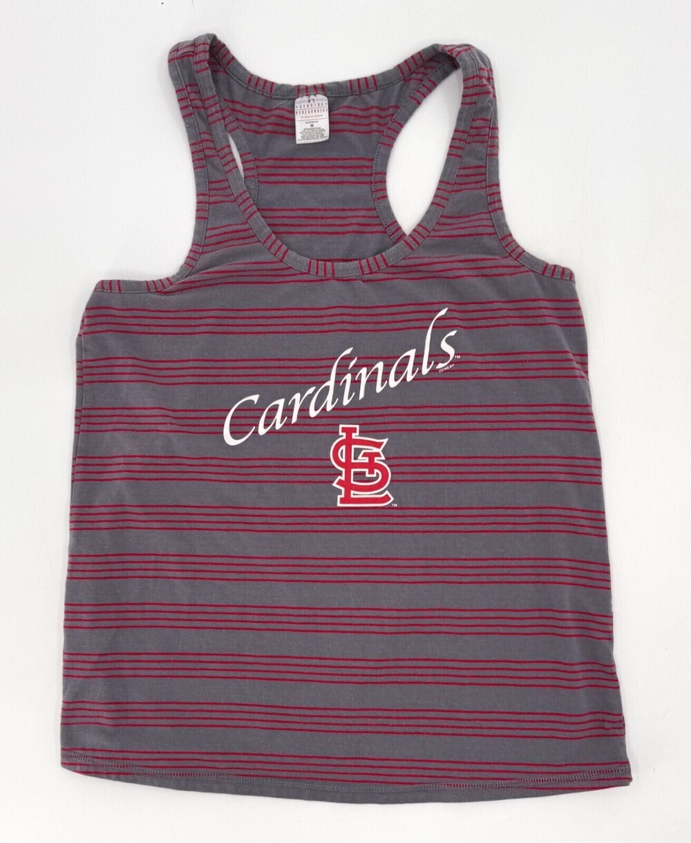 St. Louis Cardinals Shirt Red Gray Tank Top Sleep Shirt Baseball MLB